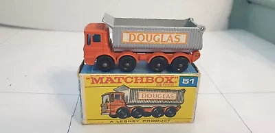 Matchbox Regular Wheels No 51C AEC 8W Tipper  Douglas  Labels Mint Boxed • £80.53