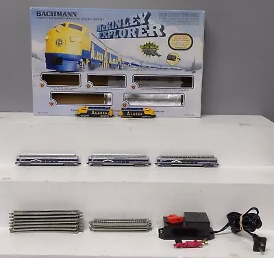 Bachmann 24010 N Scale Alaska McKinley Explorer Diesel Starter Train Set EX/Box • $126.24