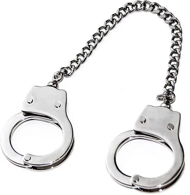 Mini Handcuff Keychain Finger / Thumb Hand Cuffs Key Ring Keyring Chain • $7.99