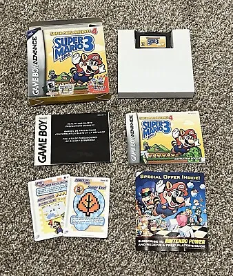 Super Mario Bros. 3 Advance 4 (GBA 2003) Complete In Box CIB W/ Cards Gameboy • $129.95