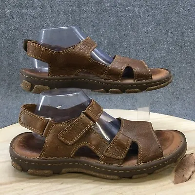 Born Sandals Mens 11 M Segar Casual Open Toe Slingback H29516 Brown Leather • $24.49