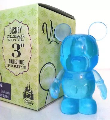 Disney Vinylmation 3  Clear Series Light Baby Blue 2009 Collectible Toy Figure • $27.99