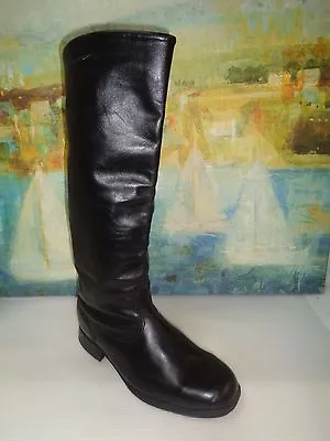 Vintiage Tall Black Women Boots Size 40 (9.5)  • $95.88