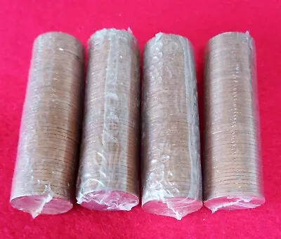 4 X SEALED ROLLS OF 1971 DECIMAL HALF PENNY COINS • £7.25