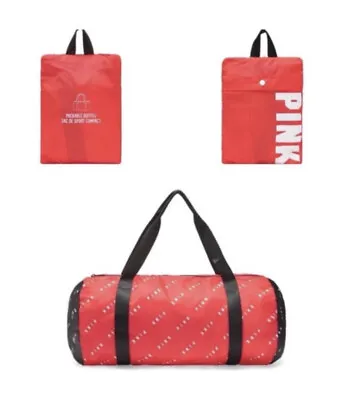 NEW Victoria’s Secret Pink Compact Packable Gym Duffle Bag Light Weight • $13.50
