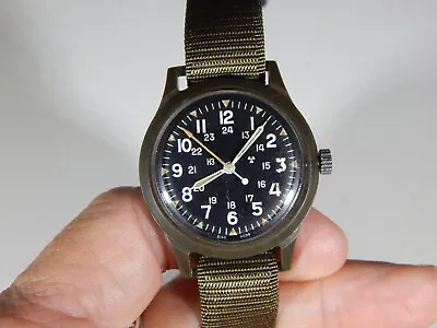 Vietnam War Type Benrus (Combat Watch) 'Jan 1976' MIL-W-46374A (serviced 2023) • $425