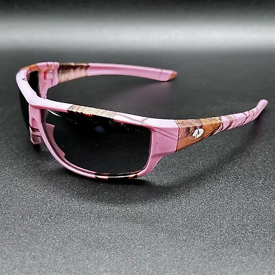 Mossy Oak Calhoun Wrap Sunglasses Pink Camo Z87+ EUC • $26