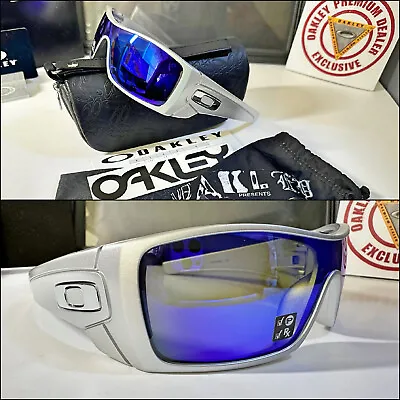 Oakley Batwolf OO9101 • X-Silver W Polarized Sapphire Iridium Lens & Carry Case+ • $188.54