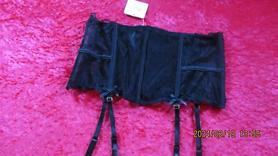 Ann Summers  Black  Waspie  Suspender  Size  14  Nwt  'stand Alone' • £20