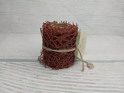 New! Rust Brown Mesh Moss Ribbon 2.5 X9' Wreaths Christmas Neutral Floral Cutout • $2.99