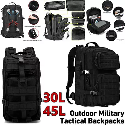 45L Military Tactical Backpacks Molle Army Outdoor Camping Bag Hiking Rucksack • $20.99