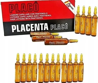 PLACENTA PLACO FOR HAIR INTENSIVE TREATMENT AMPOULES AGAINST HAIR LOSS 12X10ml • £5.99