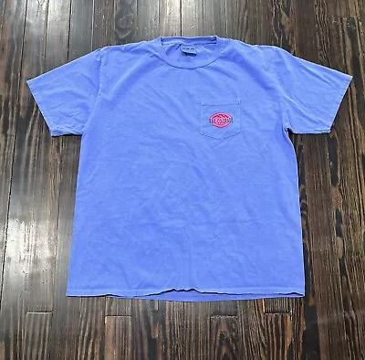 Vail Colorado Graphic Print Pocket Tee Shirt Men’s Large Blue • $14.99