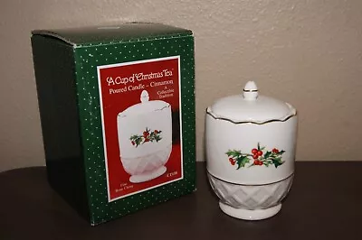 “ A Cup Of Christmas Tea” Candle  Vintage HTF Unused! RARE!! Cinnamon Scent • $19.99