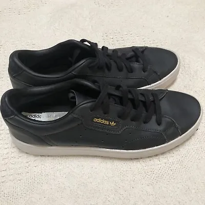 ADIDAS SLEEK Black Sneakers Women’s US Size 7 Was $140 • $19