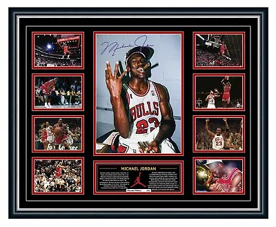 $109.99 • Buy Michael Jordan Chicago Bulls Signed Limited Edition Memorabilia Framed