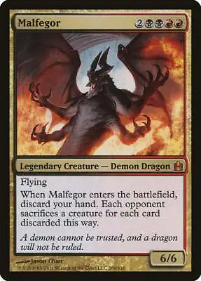 Malfegor Commander NM Black Red Mythic Rare MAGIC THE GATHERING CARD ABUGames • $2.19