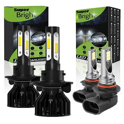 For Ford F 150 2004-2014 10000k LED Headlight Hi/Lo + Fog Light Bulbs Combo 4x • $27.99