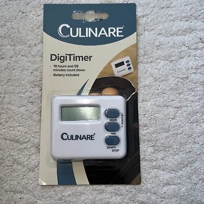 CULINARE Digi Timer Loud Beep Kitchen Timer With Magnetic Stand Read Minutes • £6.99