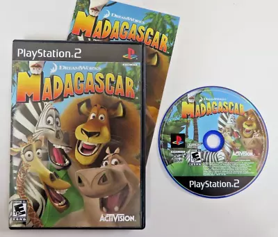 PS 2 :  MADAGASCAR  !!  Complete W/Manual • $7.99