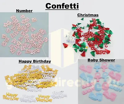 Confetti Happy Birthday Baby Shower Table Sprinkles Decorations Party Pink Blue • £2.35