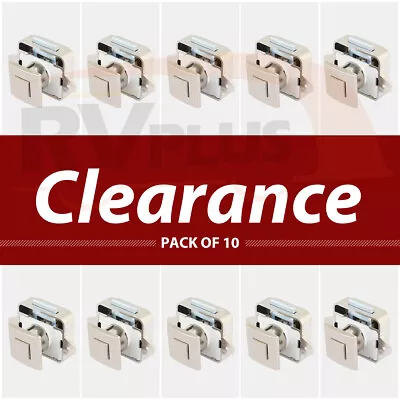 10x Push Button Drawer Cupboard Door Catch Lock Latch Caravan Motorhome RV Boat • $34.99