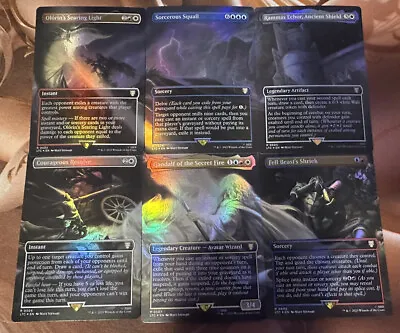 MTG FOIL Gandalf Of The Secret Fire Helm’s Deep Complete Set Scene Mythic RARE • $15.99