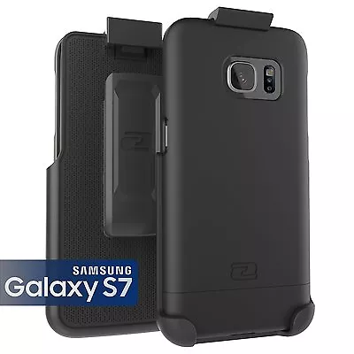 For Samsung Galaxy S7 Slim Hybrid Armor Case + Belt Clip Holster • $14.99