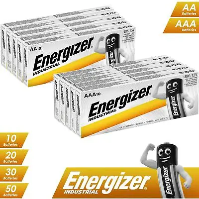 Aa  Aaa Batteries Energizer Industrial Alkaline Lr03 Aa Mn1500 Long Expiry 2031 • £5.45