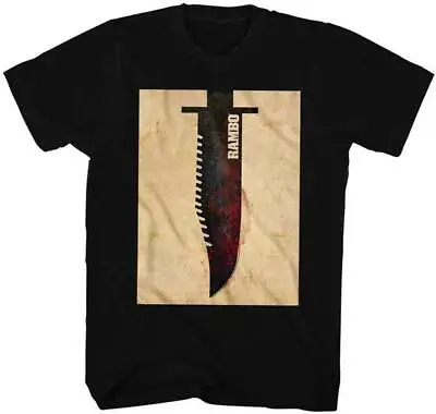 Rambo First Blood Survival Knife Men's T Shirt 80's Movie Merch • $49.69