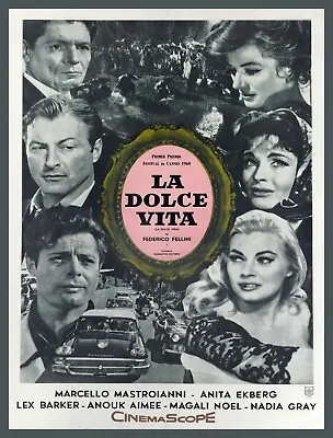 11503.Decor Poster.Room Wall Home Art Design.La Dolce Vita Fellini Retro Movie • $35
