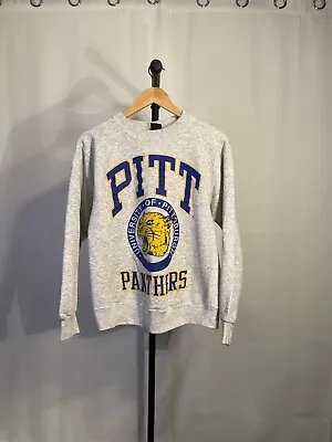 Vintage University Of Pittsburgh Panthers Crewneck Sweatshirt Medium 22x25 • $40