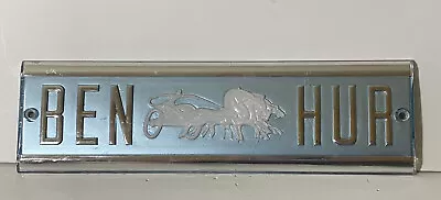 Vintage Ben Hur Freezer Horse Chariot Emblem Badge Sign 1950's Original • $82