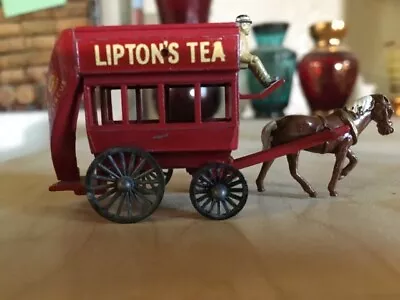 Lesney Models Of Yesteryear No. 12 Lipton's Tea Horse Drawn Double Decker Bus • $12