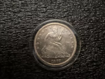1877 Liberty Seated Half Dollar Coin Silver • $56