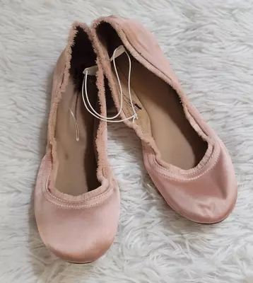 Mossimo Size 9 Pink Satin Ballet Flats New • $20