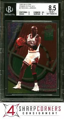 1993 Ultra Power In The Key #2 Michael Jordan Bulls Hof Bgs 8.5 • $3.25