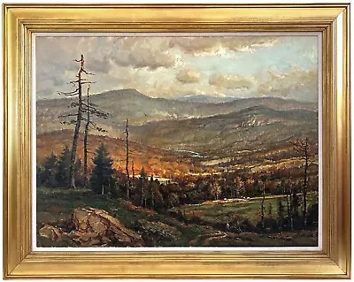 WAYNE BEAM MORRELL 20th C. American MA NH Painting WHITE MOUNTAINS NEW HAMPSHIRE • $2400