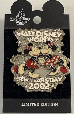 $2.99 • Buy 2002 New Year's Day MICKEY & MINNIE WALT DISNEY WORLD LIMITED EDITION PIN