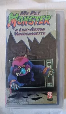 My Pet Monster Vhs Video Ltd A LIVE-ACTION VIDEOCASSETTE 1986 Vtg Rare Playable • $197