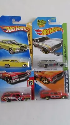 $8 • Buy Hot Wheels Lot Of 4 '70 Chevelle SS Wagons