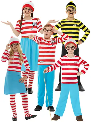 Adults Kids Where's Wally Wenda Costume Girls Boys Book Day Childs Fancy Dress • £19.99