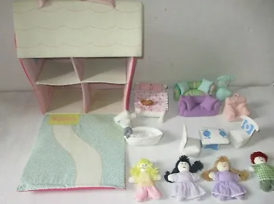 $89.99 • Buy Pottery Barn Dollhouse Furniture Dolls Cloth Fabric Play Set Toy Lot Bundle