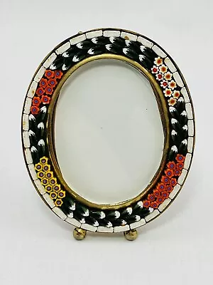 Small Antique Micro Mosaic Picture Frame With Easel • $44.95