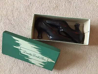 Vintage Black Leather Shoes In Dorothy Dodd Shoes Shoebox McGary Shoe Co Maine • $102.77