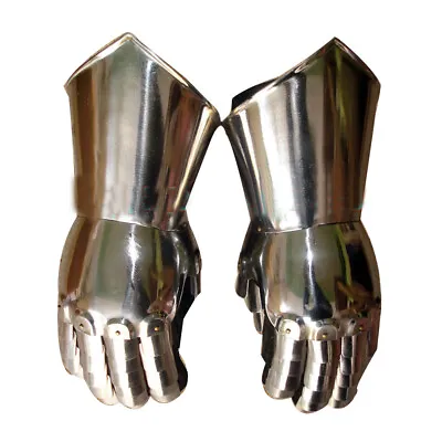 £24.15 • Buy Medieval Knight Armour Gloves Warrior Gauntlets Combat Gauntlet Metal Hand Glove