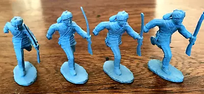 Four Vintage Marx Fort Apache Cavalry-pioneers/frontiersmen-running With Rifle • $3.99