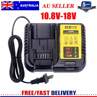 For Dewalt DCB105 DCB200 DCB120 DCB115 DCB112 DCB184 18V Li-ion Battery Charger • $19.90