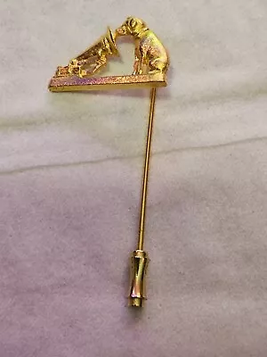 Vintage RCA Victor Dog Nipper Stick PIN Dog W/ Gramophone Great Condition • $19.19