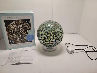 Multicolorglass Ball Bluetooth Speaker Light Giftcraft Life Well Styled 712039 • $15